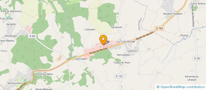 localisation de l'entreprise SARL PROVOST SEBASTIEN  PLOUMILLIAU