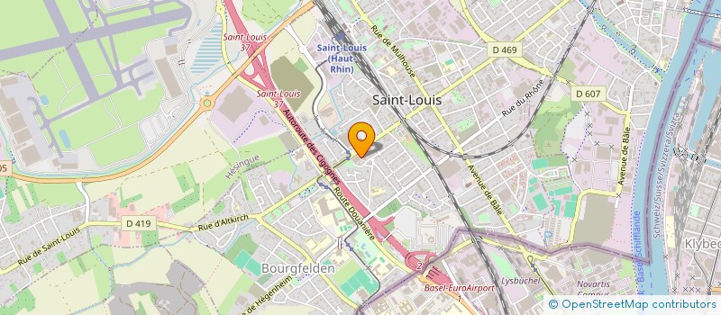 localisation de l'entreprise SARL PROXIBAT ALSACE à SAINT-LOUIS