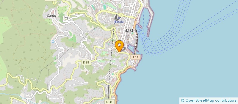 localisation de l'entreprise SARL PROXIMA à BASTIA