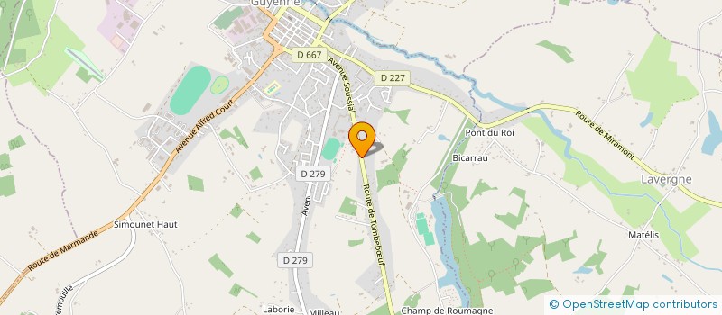 localisation de l'entreprise SARL PRUNET à MIRAMONT-DE-GUYENNE