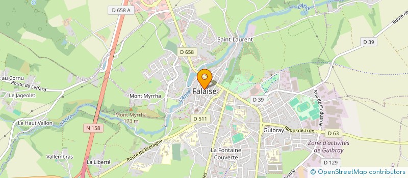 localisation de l'entreprise SARL PSAJ à FALAISE