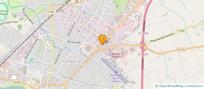 localisation de l'entreprise SARL PUB D'AUSSONNE  MONTAUBAN