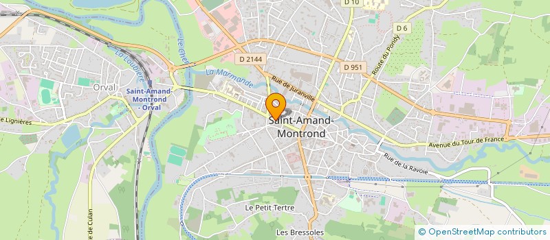 localisation de l'entreprise SARL PUBLICENTRE à SAINT-AMAND-MONTROND
