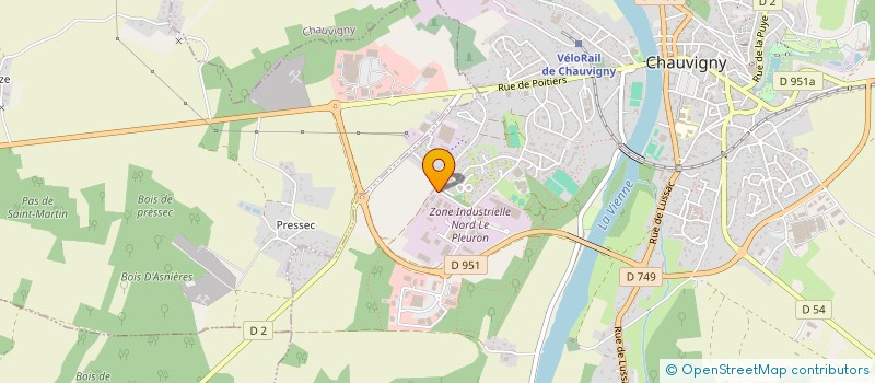 localisation de l'entreprise SARL PUCHAUD WILLIAM à CHAUVIGNY