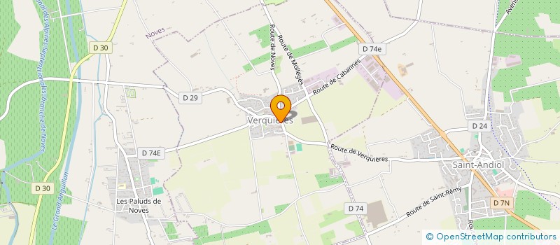 localisation de l'entreprise SARL PUECH FRERES à VERQUIERES
