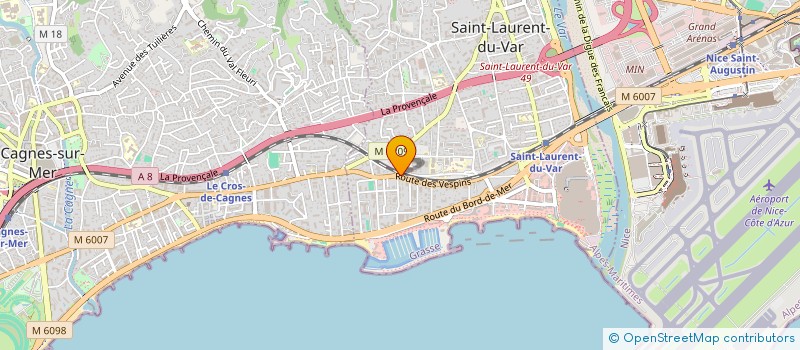 localisation de l'entreprise SARL PUGET IMMOBILIER  SAINT-LAURENT-DU-VAR