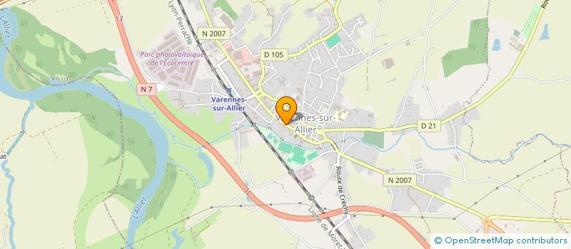 localisation de l'entreprise SARL PUILLET ET COGNET à VARENNES-SUR-ALLIER
