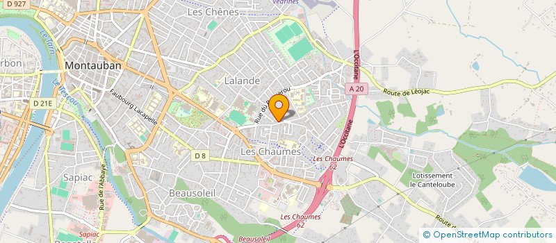 localisation de l'entreprise SARL PUISSANCE 82 à MONTAUBAN