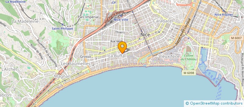 localisation de l'entreprise SARL PUJOL P à NICE