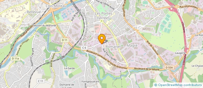 localisation de l'entreprise SARL PULSS EVENT à LIMOGES