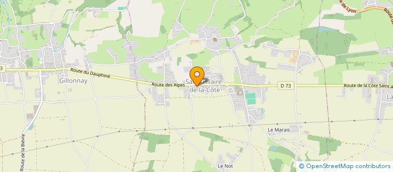 localisation de l'entreprise SARL PUMA PNEUS  SAINT-HILAIRE-DE-LA-COTE