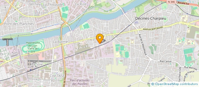 localisation de l'entreprise SARL PUNCH à DECINES-CHARPIEU