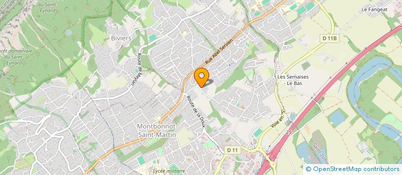 localisation de l'entreprise SARL PUNGIER  MONTBONNOT-SAINT-MARTIN