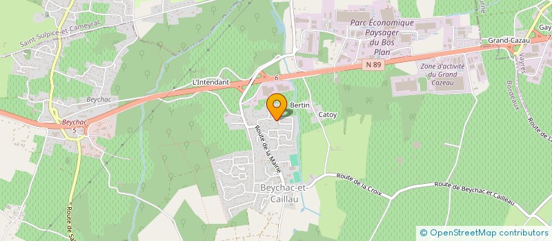 localisation de l'entreprise SARL PUYBONNIEUX  BARON