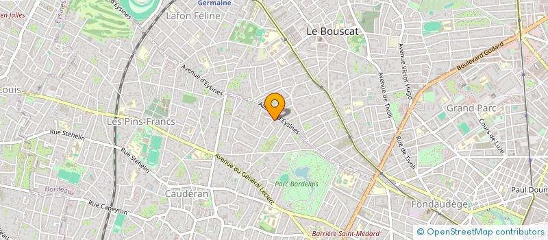 localisation de l'entreprise SARL PUYTORAC FRERES à BORDEAUX