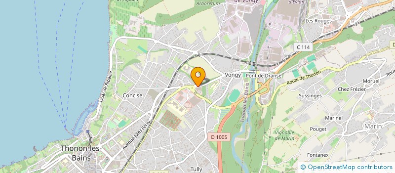 localisation de l'entreprise SARL PVL à THONON-LES-BAINS