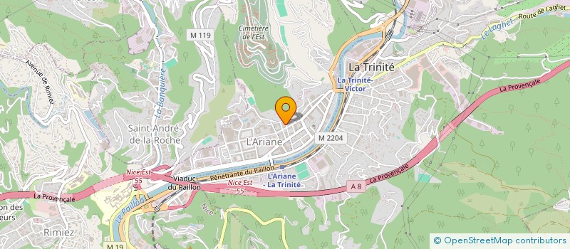 localisation de l'entreprise SARL PVM à NICE