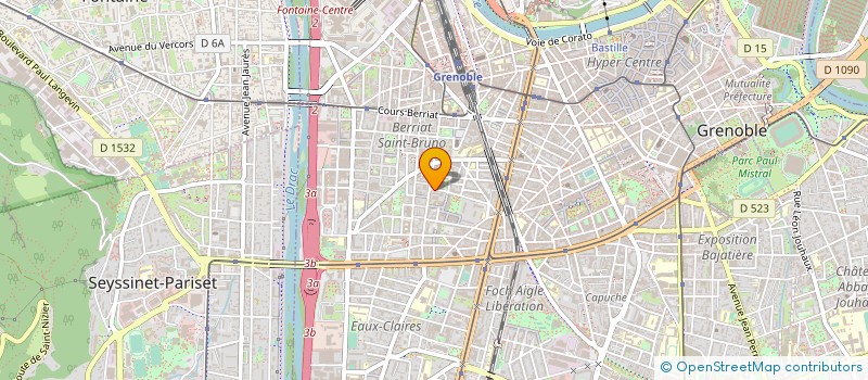 localisation de l'entreprise SARL PYRAMIDE CARRELAGE à GRENOBLE