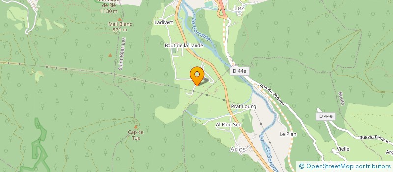 localisation de l'entreprise SARL PYRENEES ENVIRONNEMENT  SAINT-BEAT-LEZ