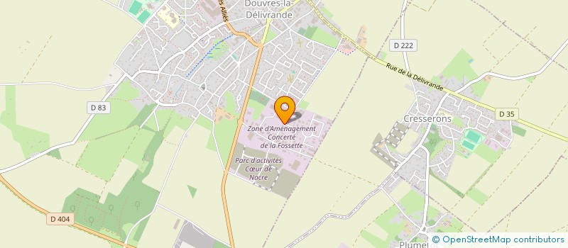 localisation de l'entreprise SARL PYROPOSE à DOUVRES-LA-DELIVRANDE
