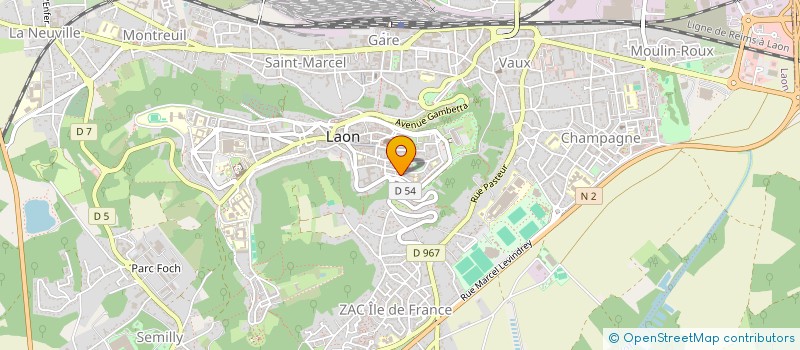 localisation de l'entreprise SARL Q.C.M. L EXPERTISE EN FORMATION à LAON