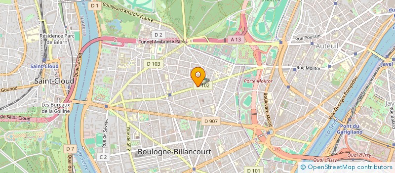localisation de l'entreprise SARL QIANPEIYONG à BOULOGNE-BILLANCOURT