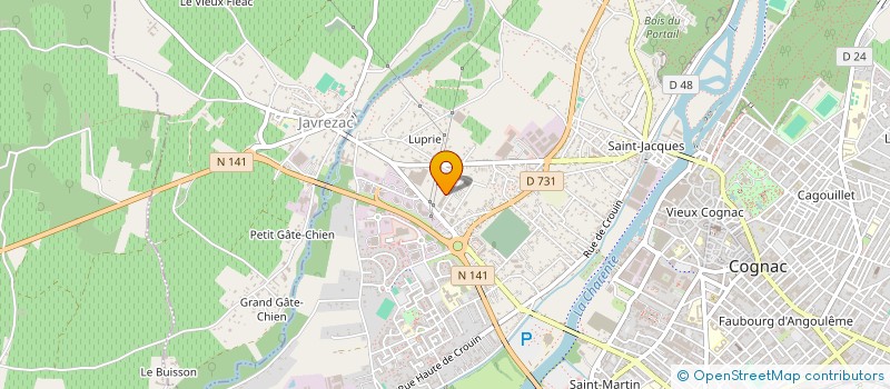 localisation de l'entreprise SARL QUAD BIKE EVASION à COGNAC