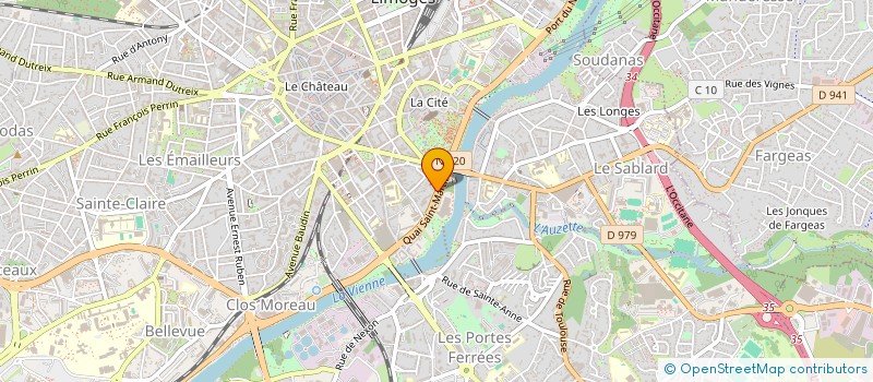 localisation de l'entreprise SARL QUAI ST MARTIAL à LIMOGES