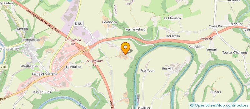 localisation de l'entreprise SARL QUALI TOIT  CHATEAULIN