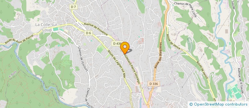 localisation de l'entreprise SARL QUALIBAT à LA COLLE-SUR-LOUP