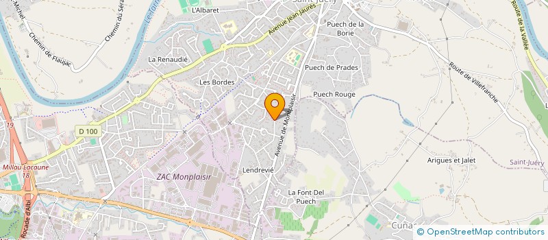 localisation de l'entreprise SARL QUARIN à SAINT-JUERY