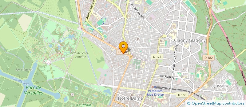 localisation de l'entreprise SARL QUATRE LECLERC à VERSAILLES