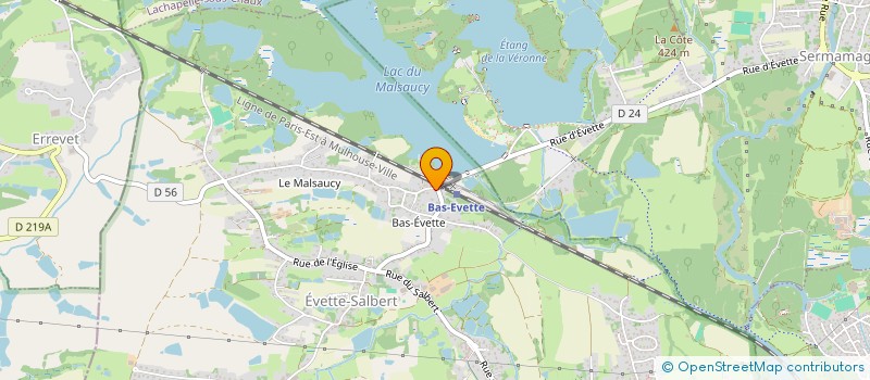 localisation de l'entreprise SARL QUATRIO à EVETTE-SALBERT
