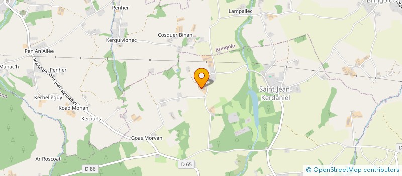 localisation de l'entreprise SARL QUATTRIN  SAINT-JEAN-KERDANIEL