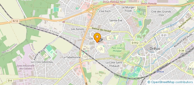 localisation de l'entreprise SARL QUEFELEC à DREUX