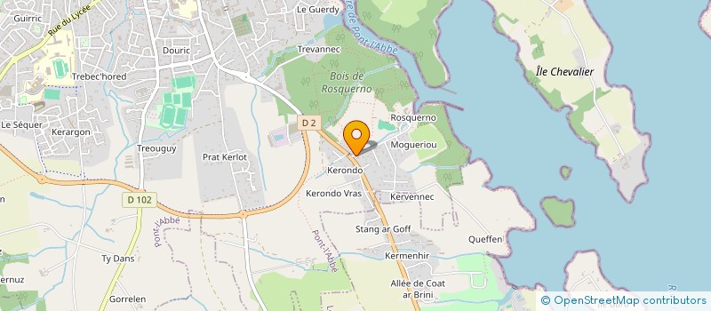 localisation de l'entreprise SARL QUEFFELEC à PONT-L'ABBE