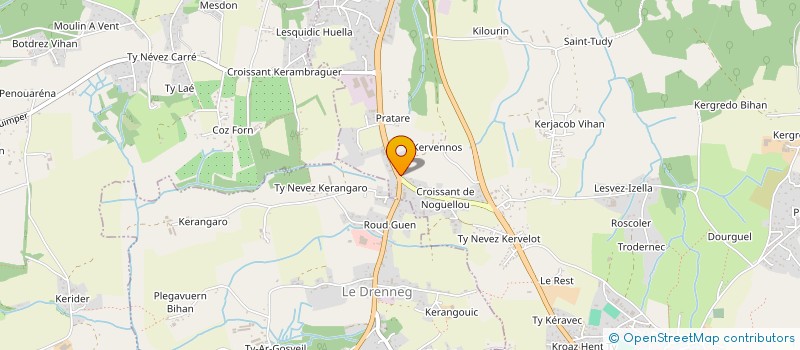 localisation de l'entreprise SARL QUEGUINER PUBLICITE  PLEUVEN