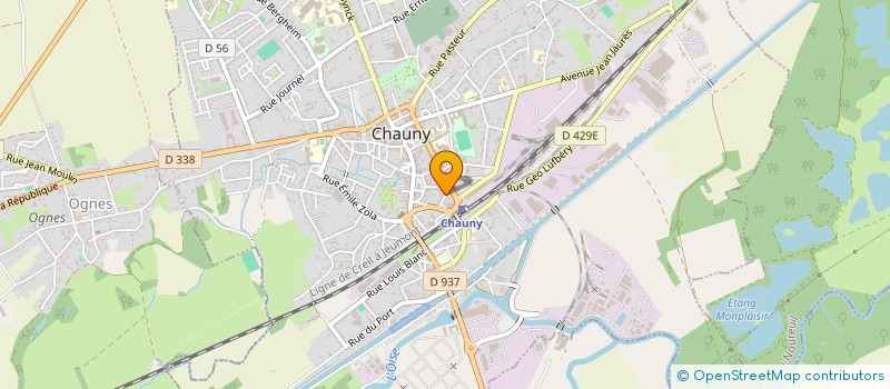 localisation de l'entreprise SARL QUELAIS à CHAUNY