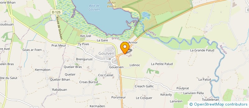 localisation de l'entreprise SARL QUERE  GOULVEN