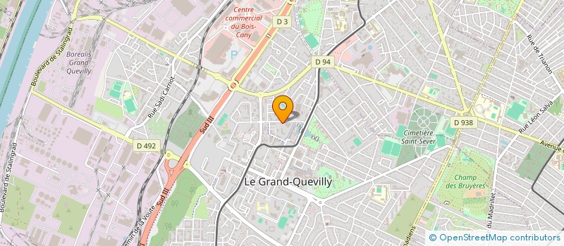 localisation de l'entreprise SARL QUEVILLY AMBULANCES à LE GRAND-QUEVILLY