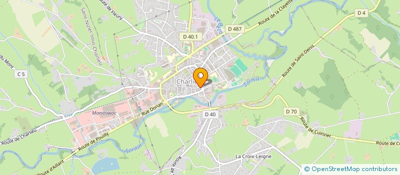 localisation de l'entreprise SARL QUEY ET CIE MAROQUINERIE à CHARLIEU
