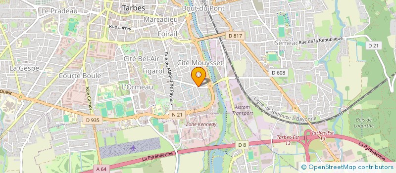 localisation de l'entreprise SARL QUEZEL GUERRAZ  TARBES