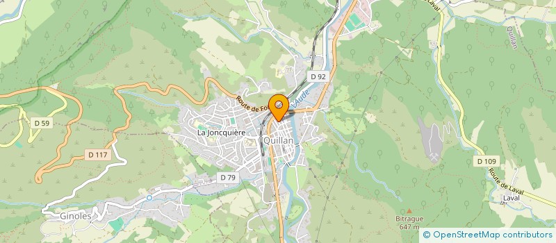 localisation de l'entreprise SARL QUILLAN LOCATION à QUILLAN