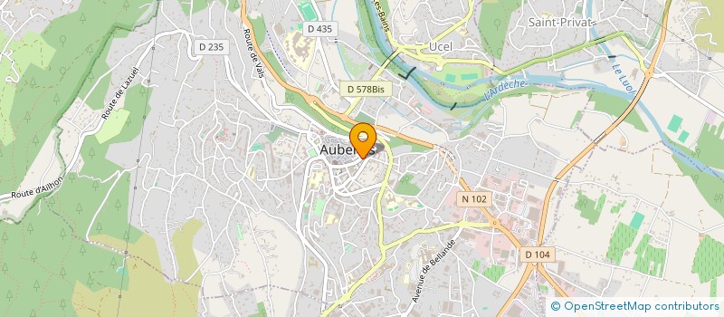 localisation de l'entreprise SARL QUINCAILLERIE ALBENASSIENNE à AUBENAS