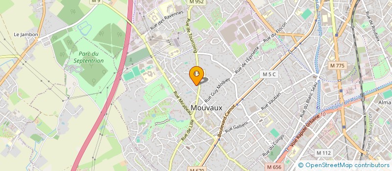 localisation de l'entreprise SARL QUINET à MOUVAUX