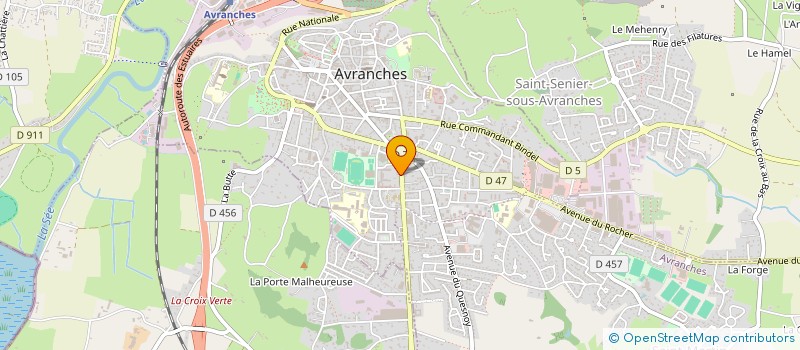 localisation de l'entreprise SARL QUOI DE NEUF  AVRANCHES