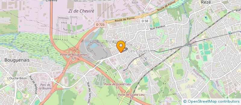 localisation de l'entreprise SARL R B S  BOUGUENAIS