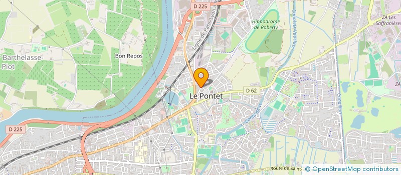 localisation de l'entreprise SARL R.C.M.G.  LE PONTET