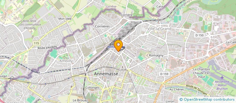 localisation de l'entreprise SARL R. ET K à ANNEMASSE
