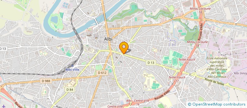 localisation de l'entreprise SARL R.F. IMMO à ALBI